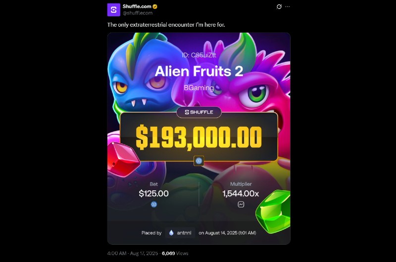 Twitter Out Of This World Payout